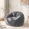 Vipbear - Cute Bean Bag Chair, Comfy Bean Bag Sofa for Living Room, Bedroom & Dorm - Dark Gray