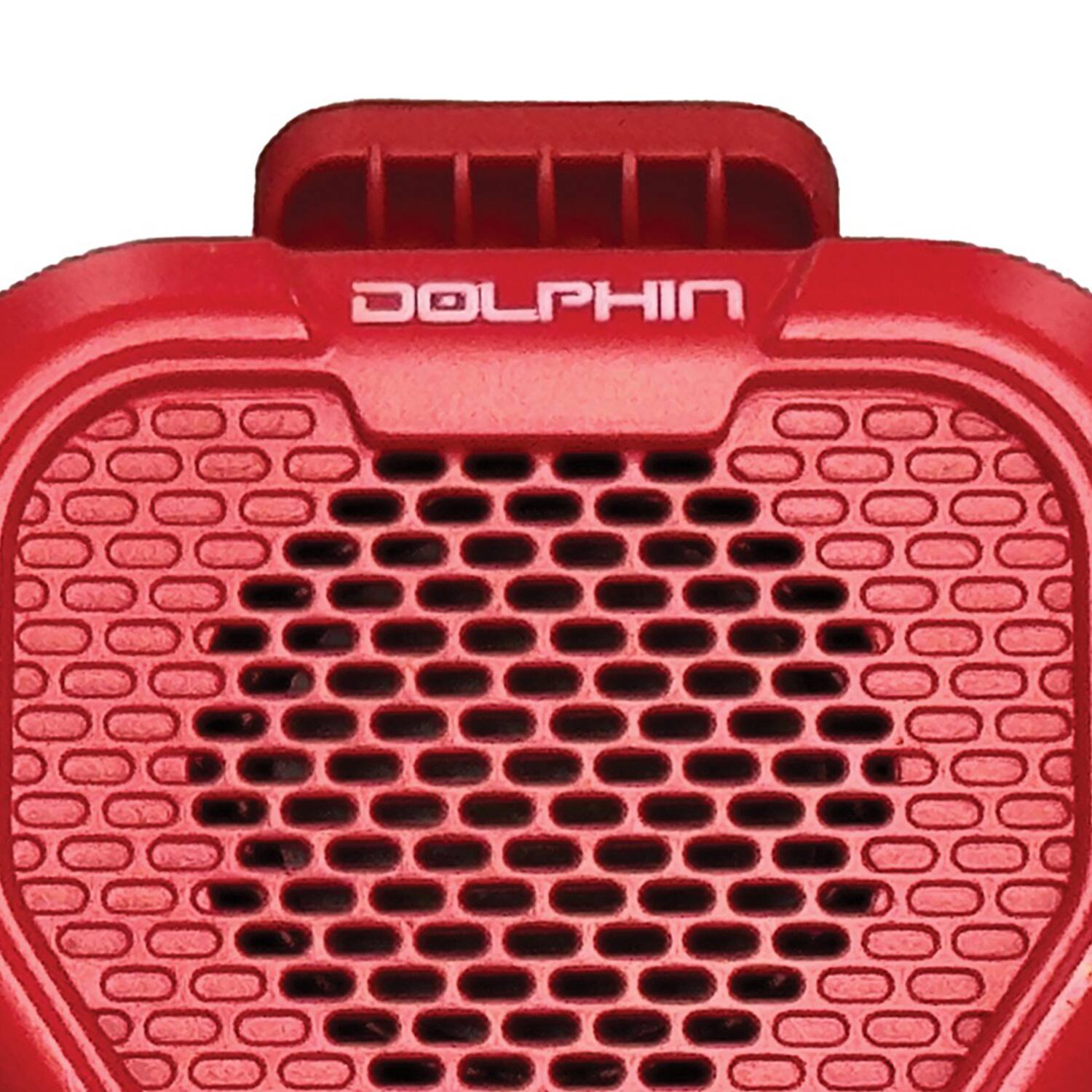 Back. Dolphin Audio - CLP-10 Portable Wearable Waterproof Bluetooth Speaker with Magnetic Clip - Red.