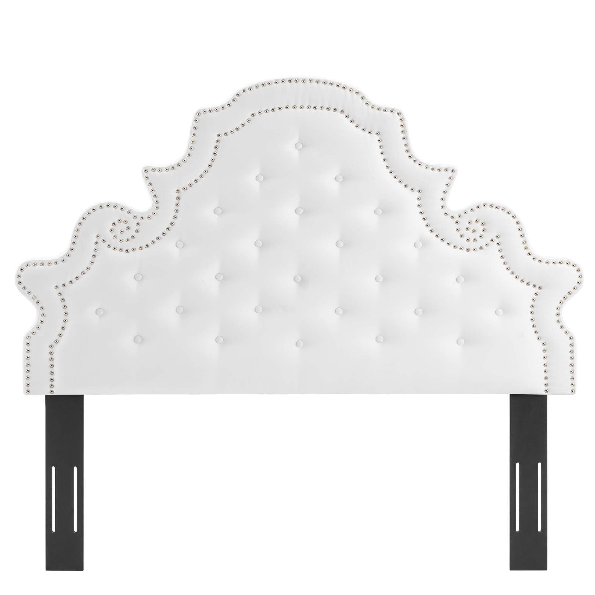 Back. Modway - Diana Tufted Performance Velvet Full/Queen Headboard by Modway - White.