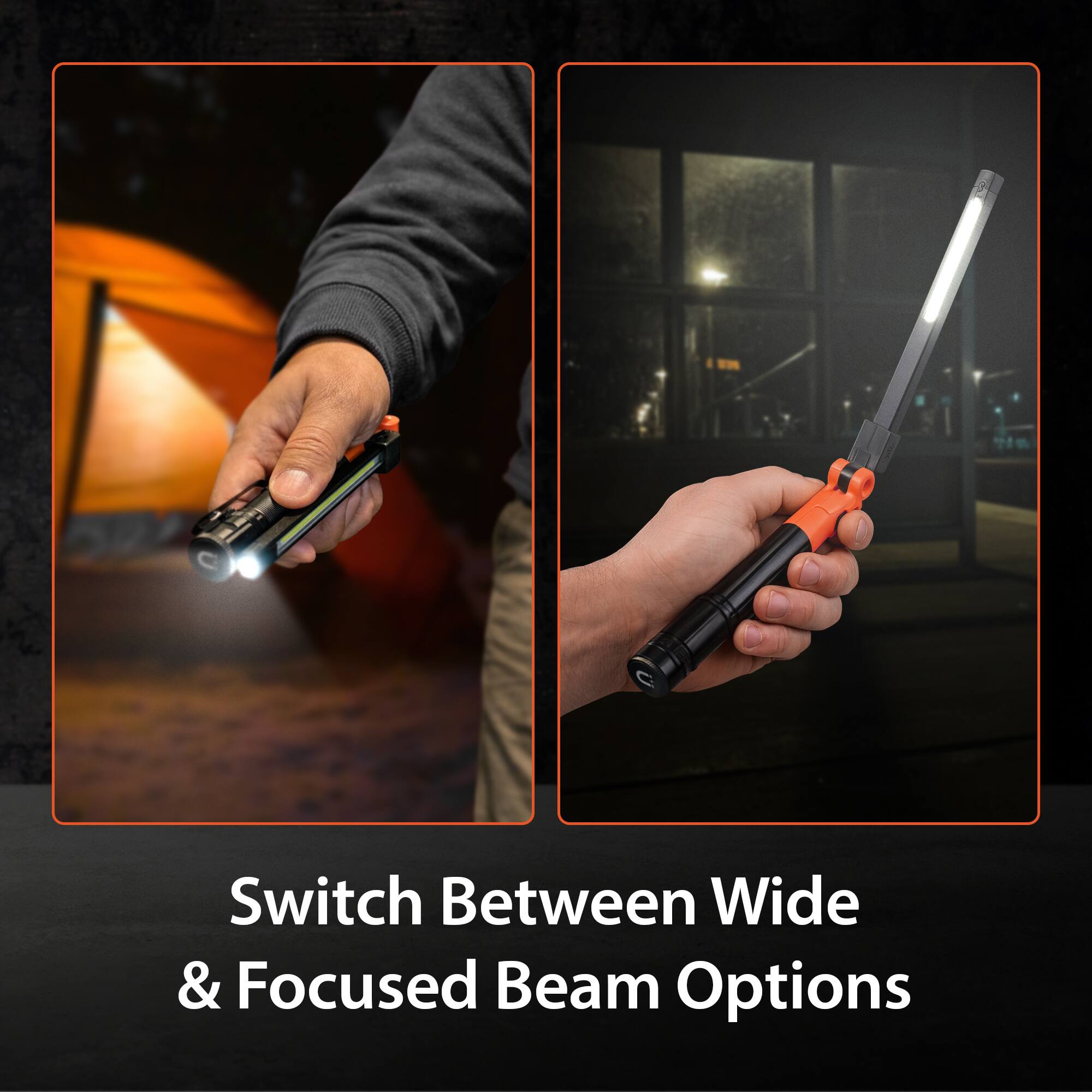 Switch Between Wide & Focused Beam Options