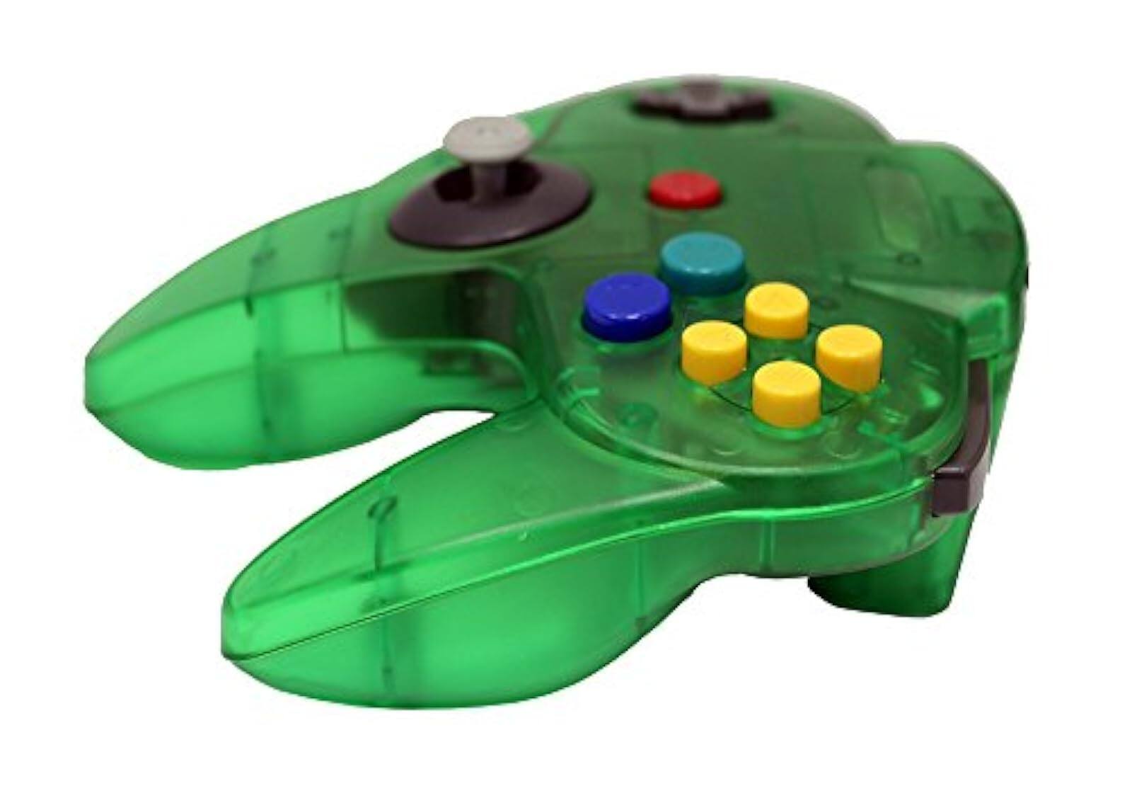 Alt View 1. Mars Devices - Transparent Green Replacement Controller for Nintendo N64 - Jungle Green.