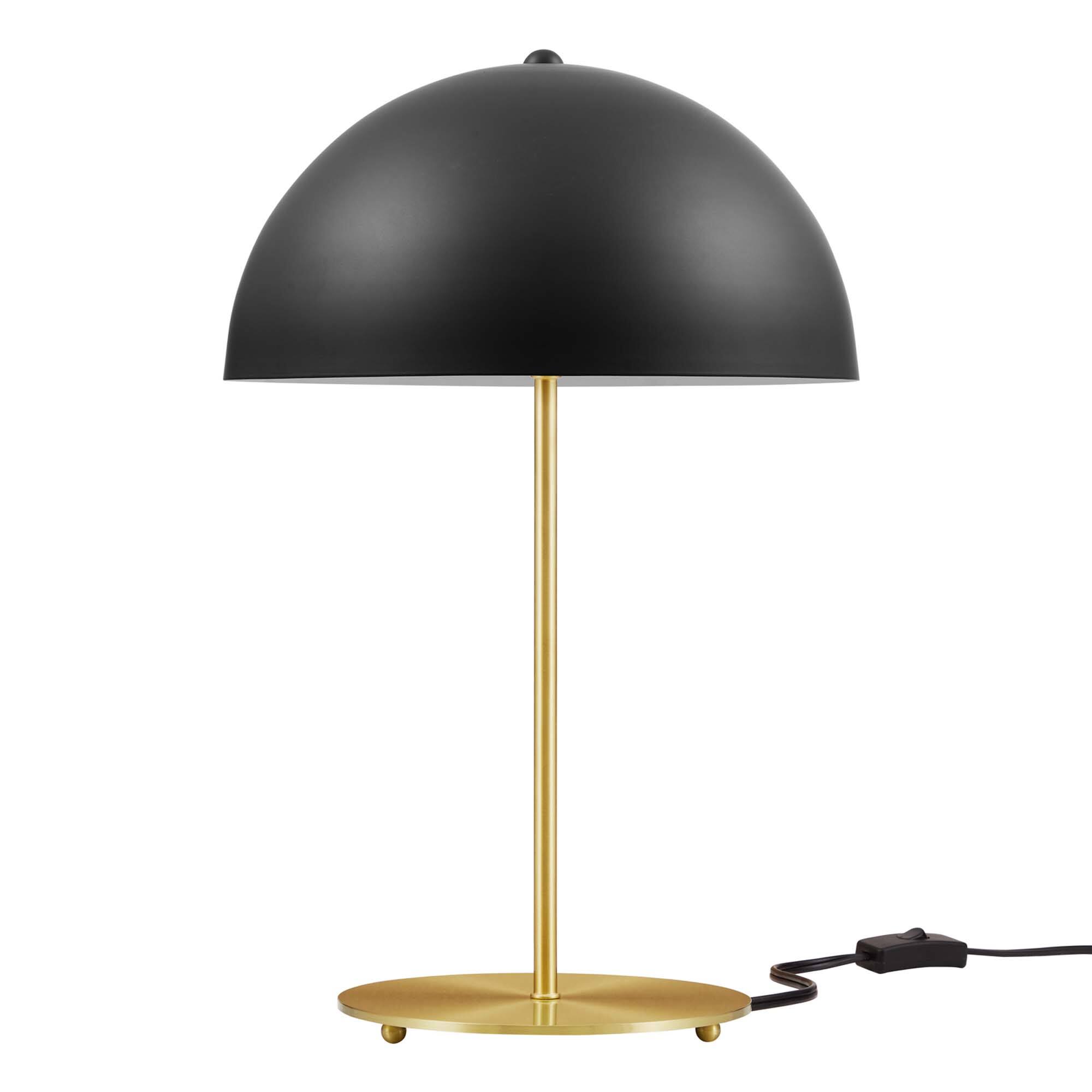 Angle. Modway - Ideal Metal Table Lamp by Modway - Black Satin Brass.