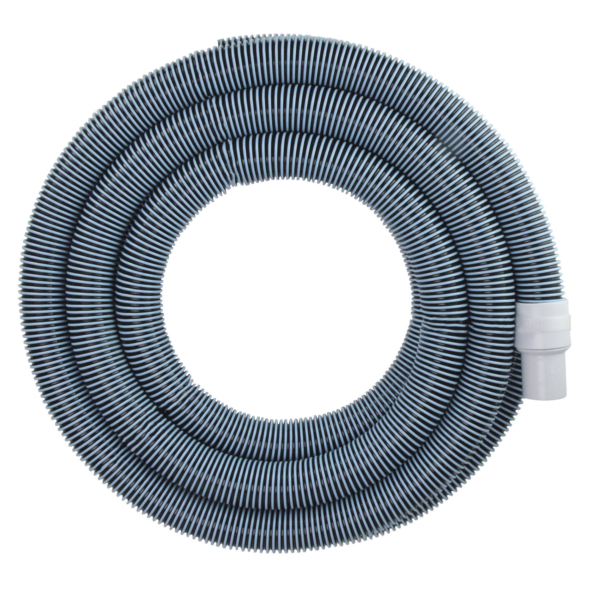 Alt View 2. Pool Central - Blue and Black Extruded EVA In Ground Swimming Pool Vacuum Hose 25' x 1.5" - Blue.