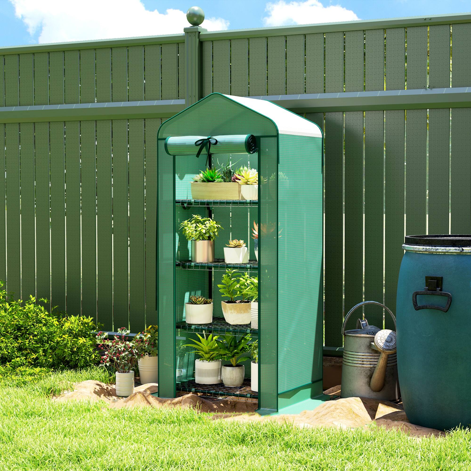 Outsunny Greenhouse with Screen Roof - Best Buy