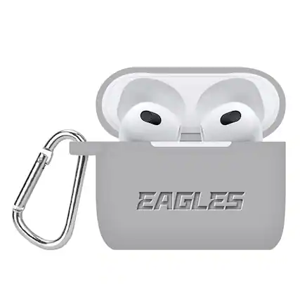 Front. Artinian - Philadelphia Eagles Debossed Silicone AirPods Gen Three Case Cover - No Size - Multicolor.