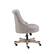 Left Zoom. Linon Home Décor - Scotmar Plush Button-Tufted Adjustable Office Chair With Wood Base - Light Gray.