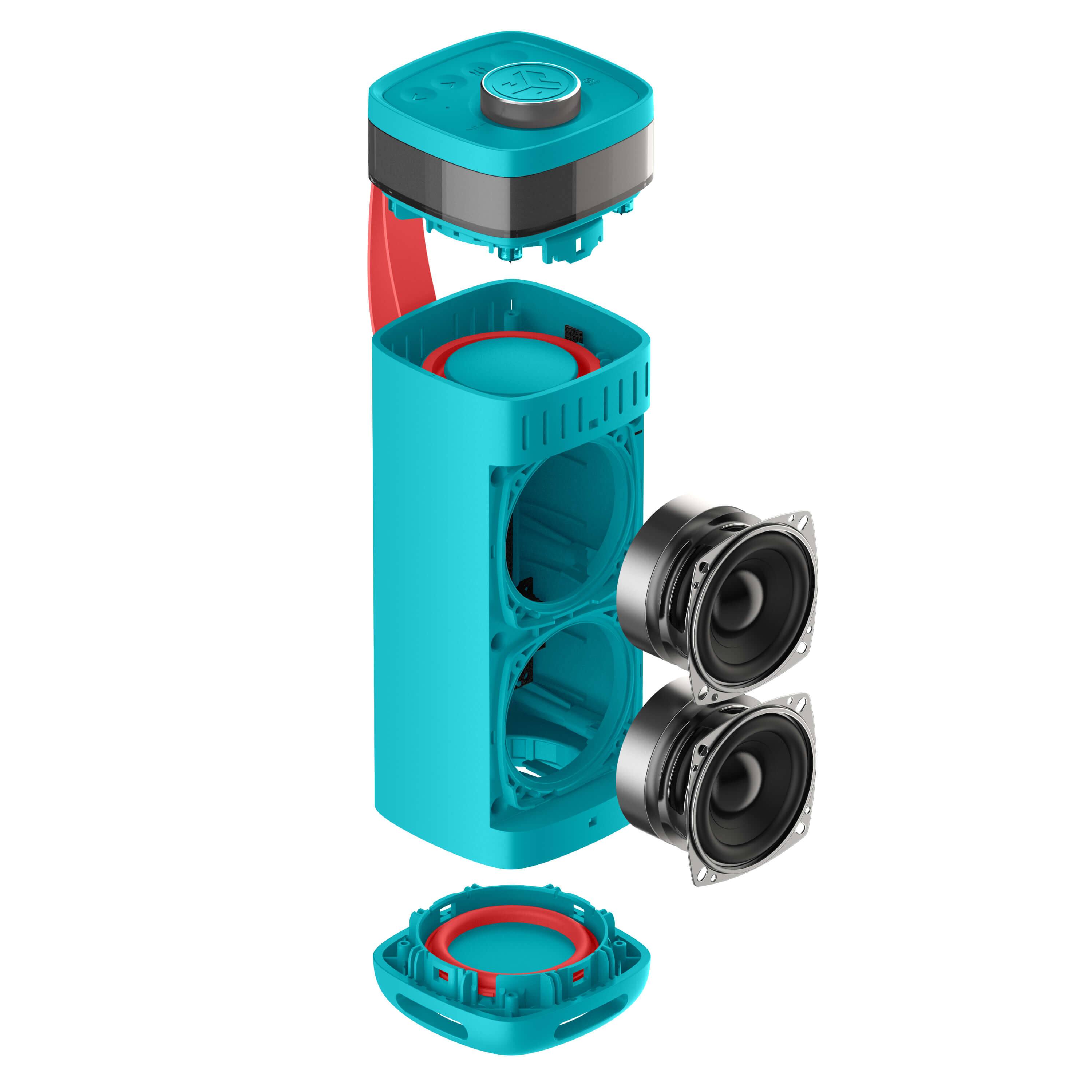 Back. JLab - JBuds Party Speaker - Cyan.