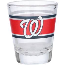Logo Brands - Washington Nationals 2oz. Stripe Shot Glass - Multicolor