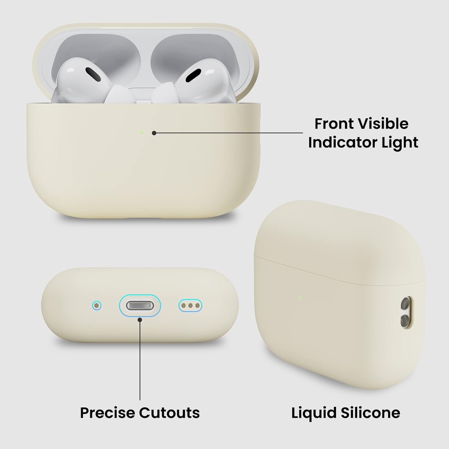 Front Visible Indicator Light  
Precise Cutouts  
Liquid Silicone