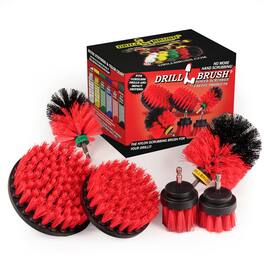 Drillbrush - The Ultimate Stiff Bristle Cleaning Attachment Kit - Outdoor - Fire Pit - Fountain - Patio