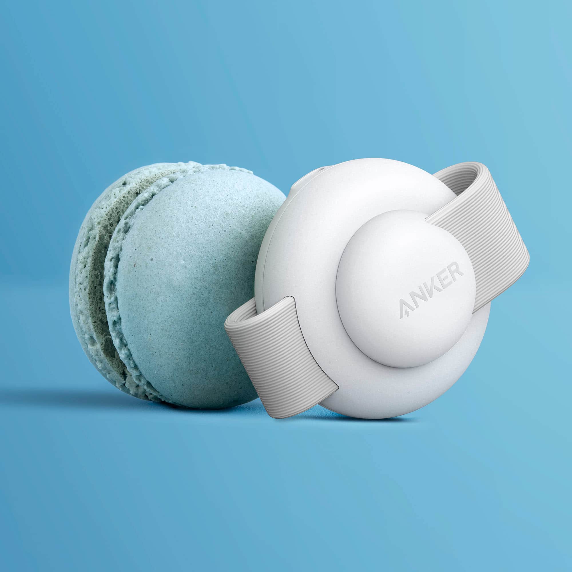 Alt View 5. Anker - MagGo 15W Qi2 Certified Wireless Charging Pad (3-in-1, Foldable Pad) for iPhone - White.