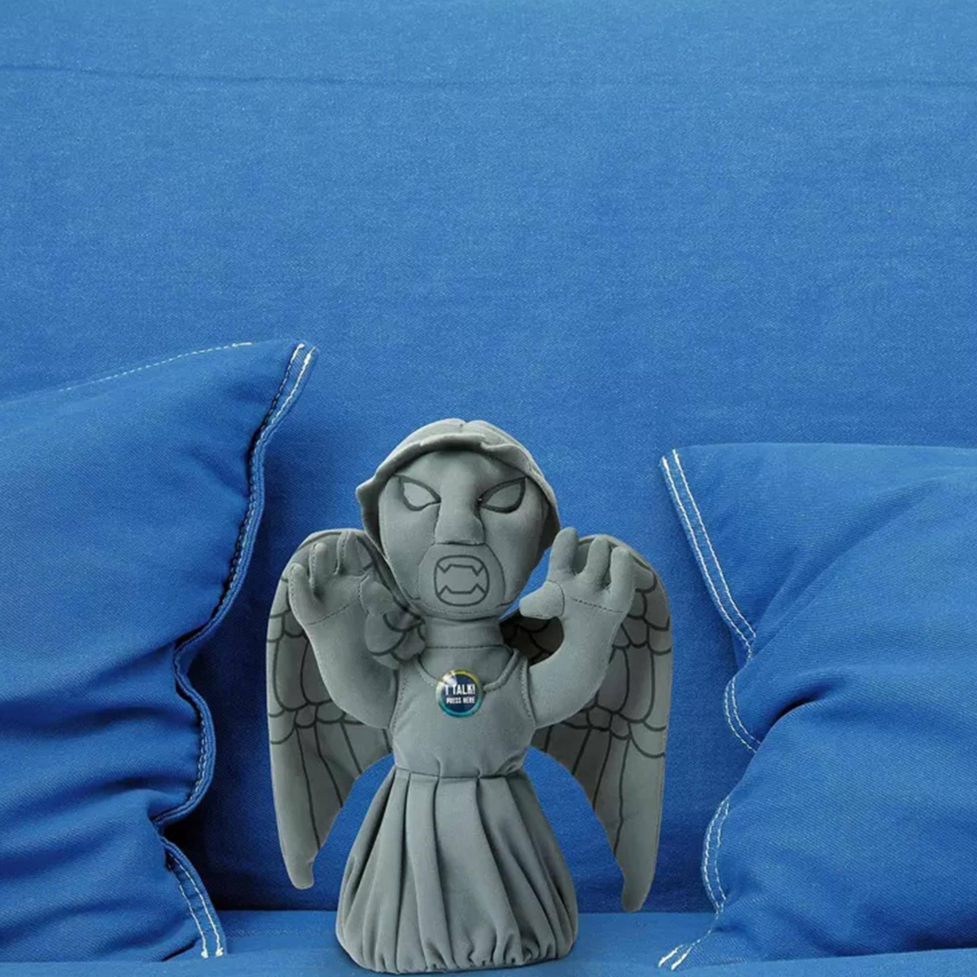 Alt View 4. Seven20 - Doctor Who 9" Weeping Angel Plush With Sound - Talking Soft Toy - Grey.