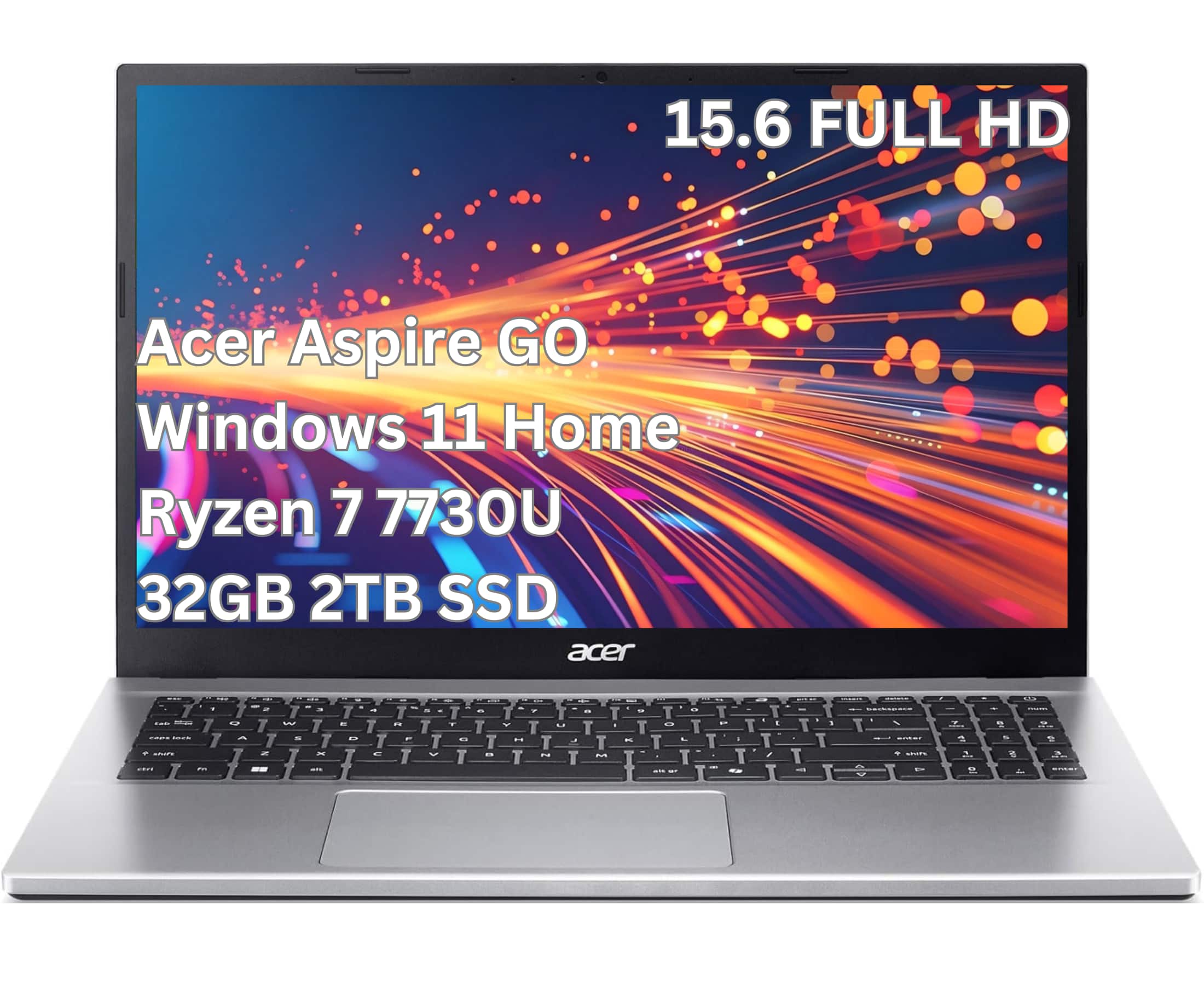 "Acer - Upgraded - Aspire Go 15 – 15.6"" FHD Laptop–AMD Ryzen 7 7730U–AMD Radeon Graphics - 32GB DDR4 – 2TB PCIe Storage- Windows 11 Home - Silver" price history on PriceWatchPro