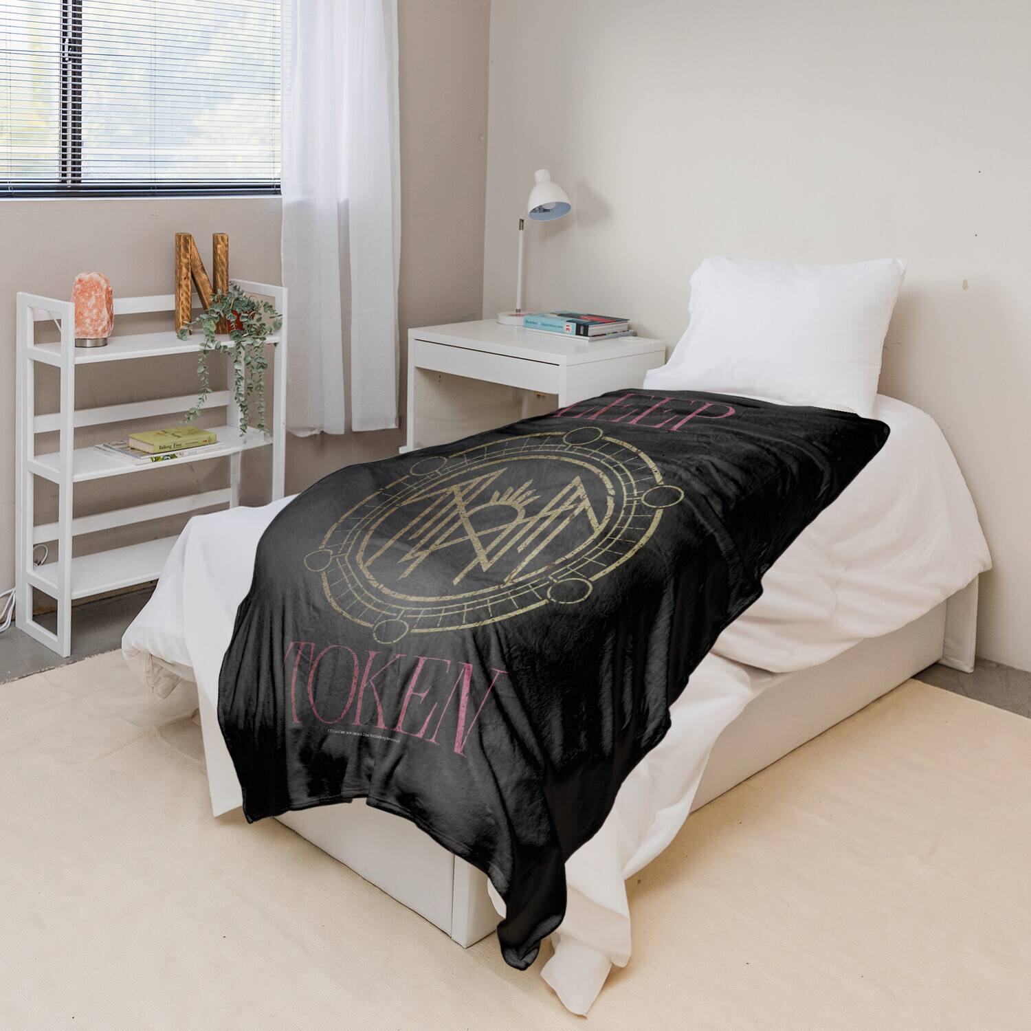 Alt View 2. PopMarket - Sleep Token - Rocksax - Sleep Token - Sherpa Fleece Throw - Even In Arcadia 1 (50 in x 60 in) - Multicolor.