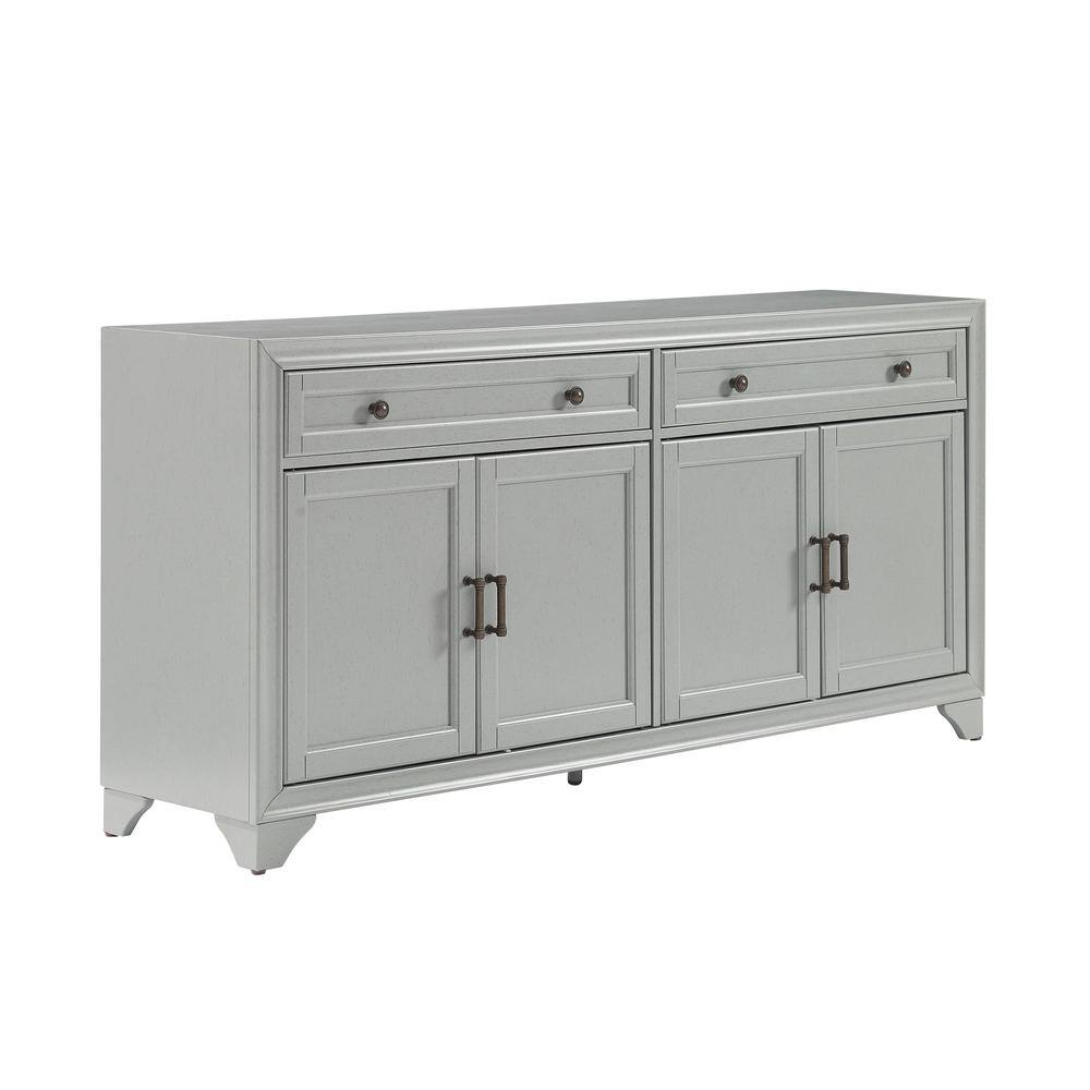 Alt View 3. Crosley Furniture - Tara Sideboard - Distressed Gray.