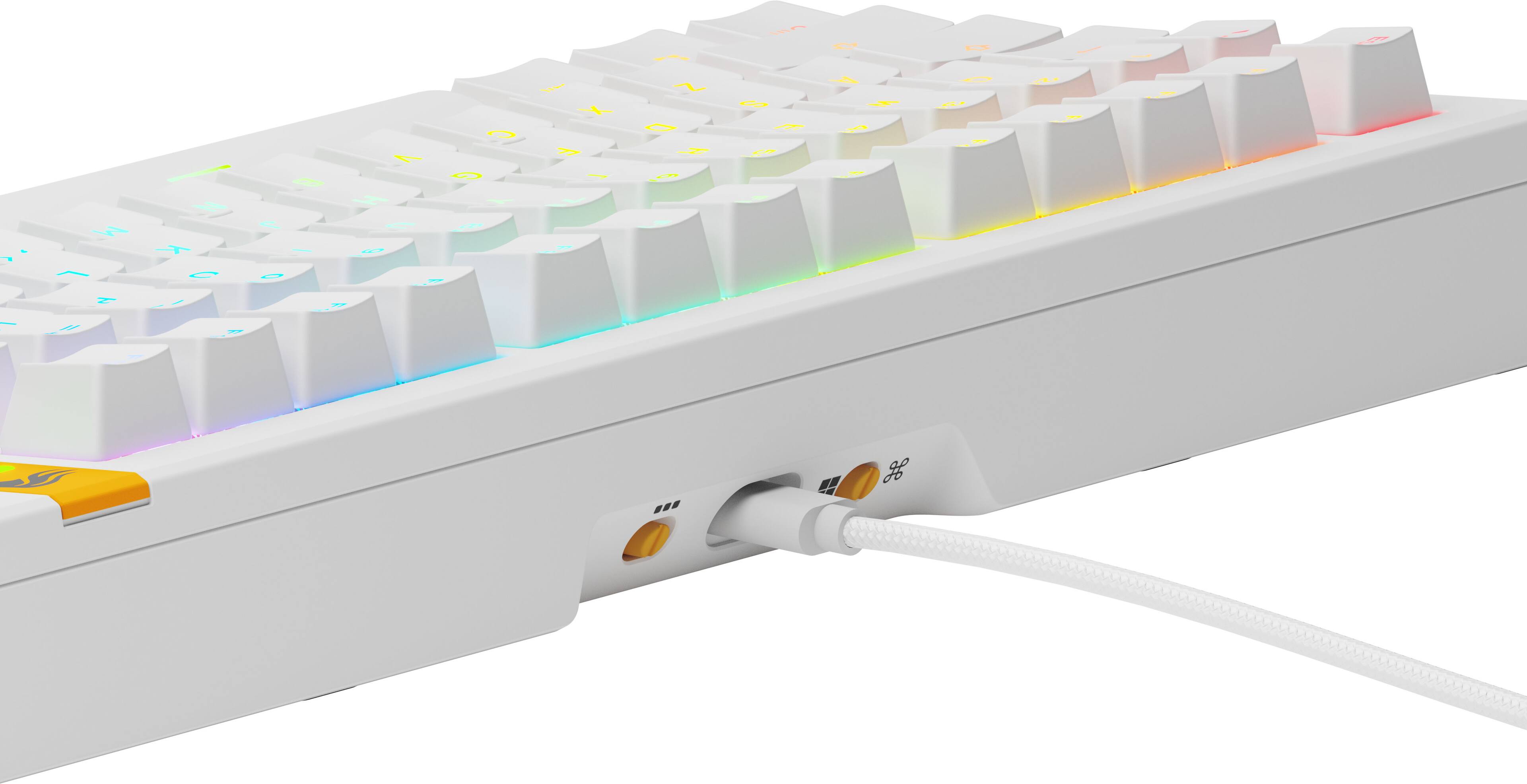 Alt View 19. Glorious - GMMK 3 HE 75% Wired Hall-Effect Linear Switch Gaming Keyboard with Rapid Trigger and Adjustable Actuation - White.