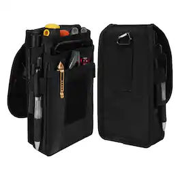 Kitcheniva - Electrician Multitool Organizer Holster Belt Pouch - Black