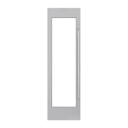 Front. SKS - Transitional Design Panel Kit for Wine Column Left Hinge 24-Inch - Satin Stainless Steel.