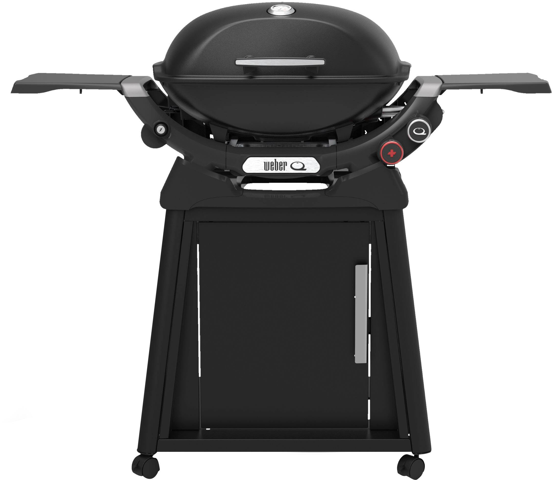 Alt View 16. Weber - Q 2800N+  liquid Propane Gas Grill With Stand - Mindnight Black.