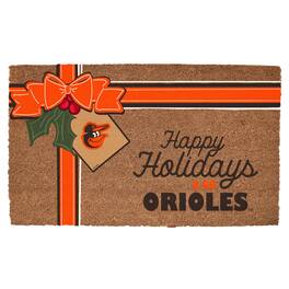 The Memory Company - Baltimore Orioles 20" x 30" Holiday Gift Wrap Coir Door Mat - Multicolor