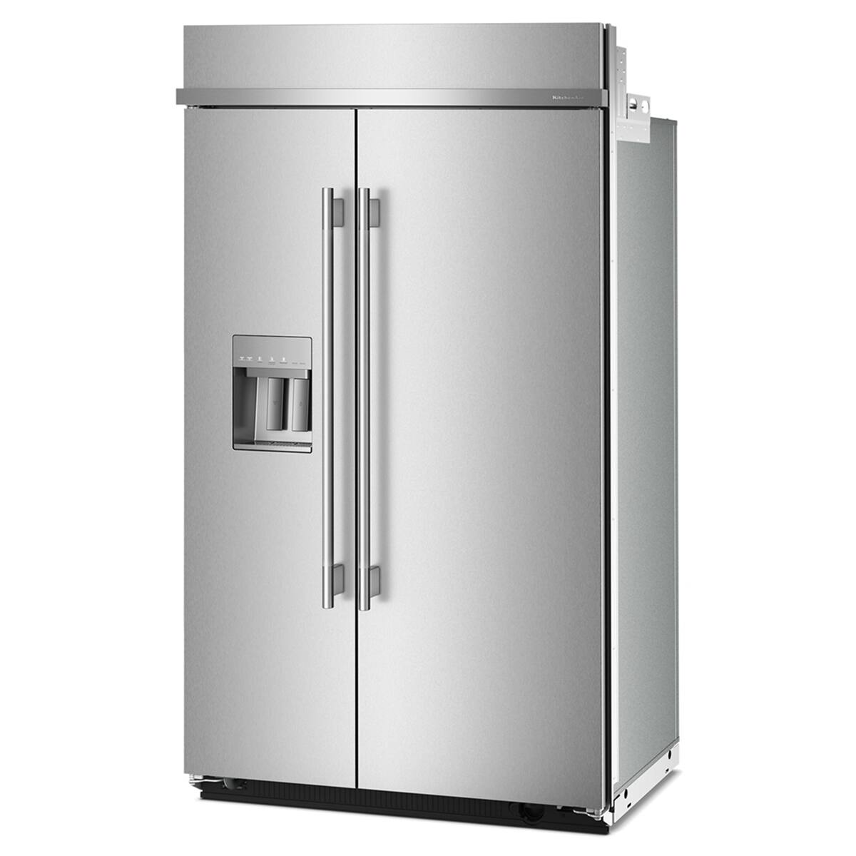 Alt View 11. KitchenAid - 29.4 Cu. Ft. Built-In Side-by-Side Refrigerator with Exterior Water and Ice Dispenser with Measured Fill - Stainless Steel with PrintShield Finish.