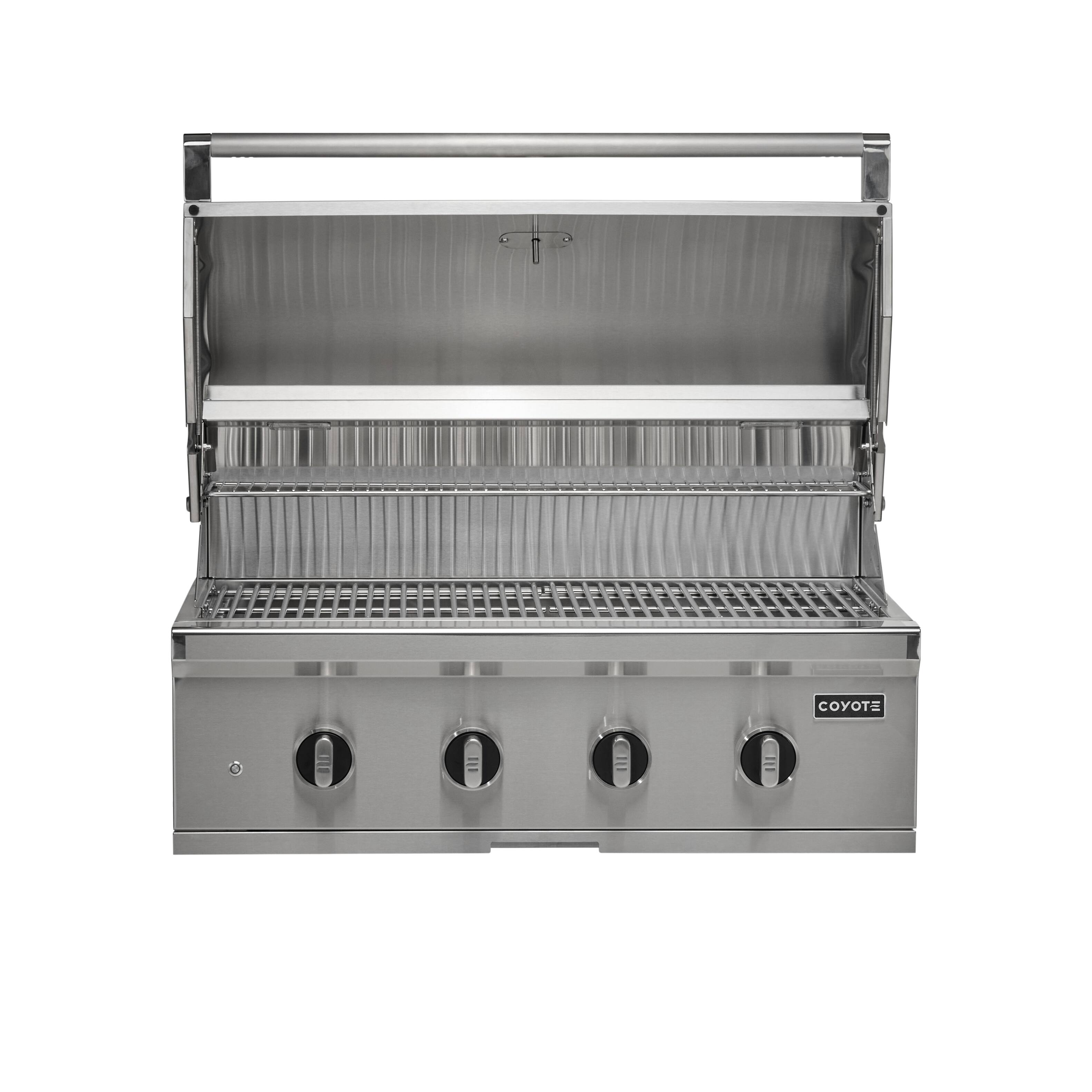 Angle. Coyote Outdoor Living - 36" Coyote Outdoor Living CL-Series Built-In Natural Gas (NG) Grill - Stainless Steel.