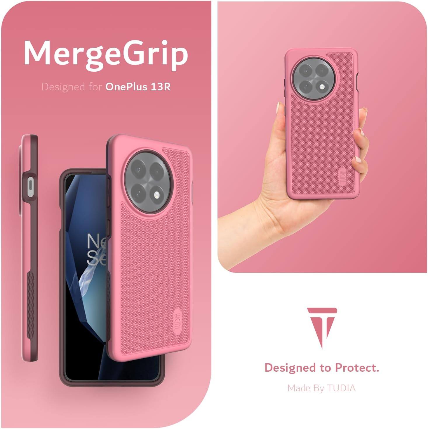 MergeGrip  
Designed for OnePlus 13R  

Designed to Protect.  
Made By TUDIA