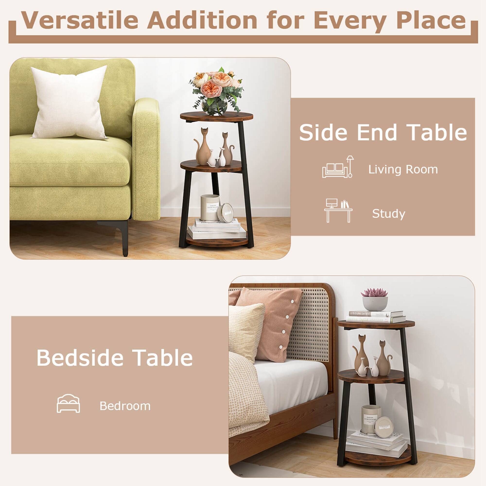Versatile Addition for Every Place: Side End Table, Living Room, Study, Bedside Table, Bedroom