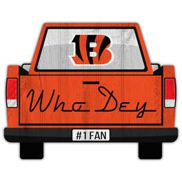Fan Creations - Cincinnati Bengals 12'' x 12'' Truck Back D-cor - Multicolor