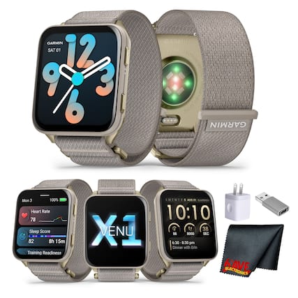 GARMIN SAT 01 12 9 3 6
GARMIN VENU SAPPHIRE CRYSTAL TRIWAN M/N A04702
GARMIN
Mon 3 100% Heart Rate 78 Sleep Score 82 8h 15m Training Readiness
AUG 01 GARMIN 10:10
YENU !! 38 VENU 88 8000 SEC 6:30-8:30 pm Dinner with Erin
KAVE ELECTRONICS