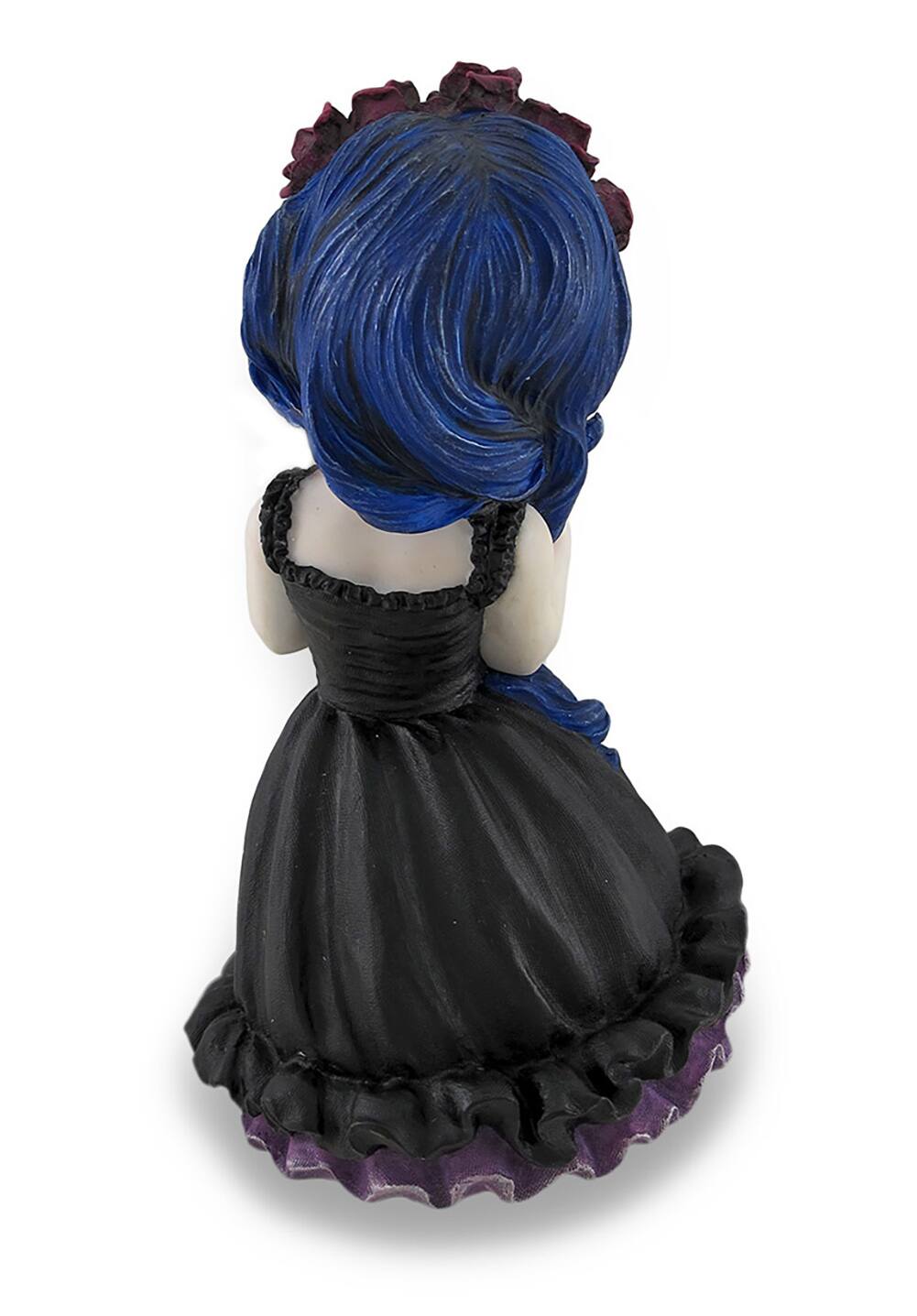 Alt View 2. Veronese Design - Cosplay Kids Mini Day of Dead Girl Holding Skull Resin Figure Statue - Multicolored.