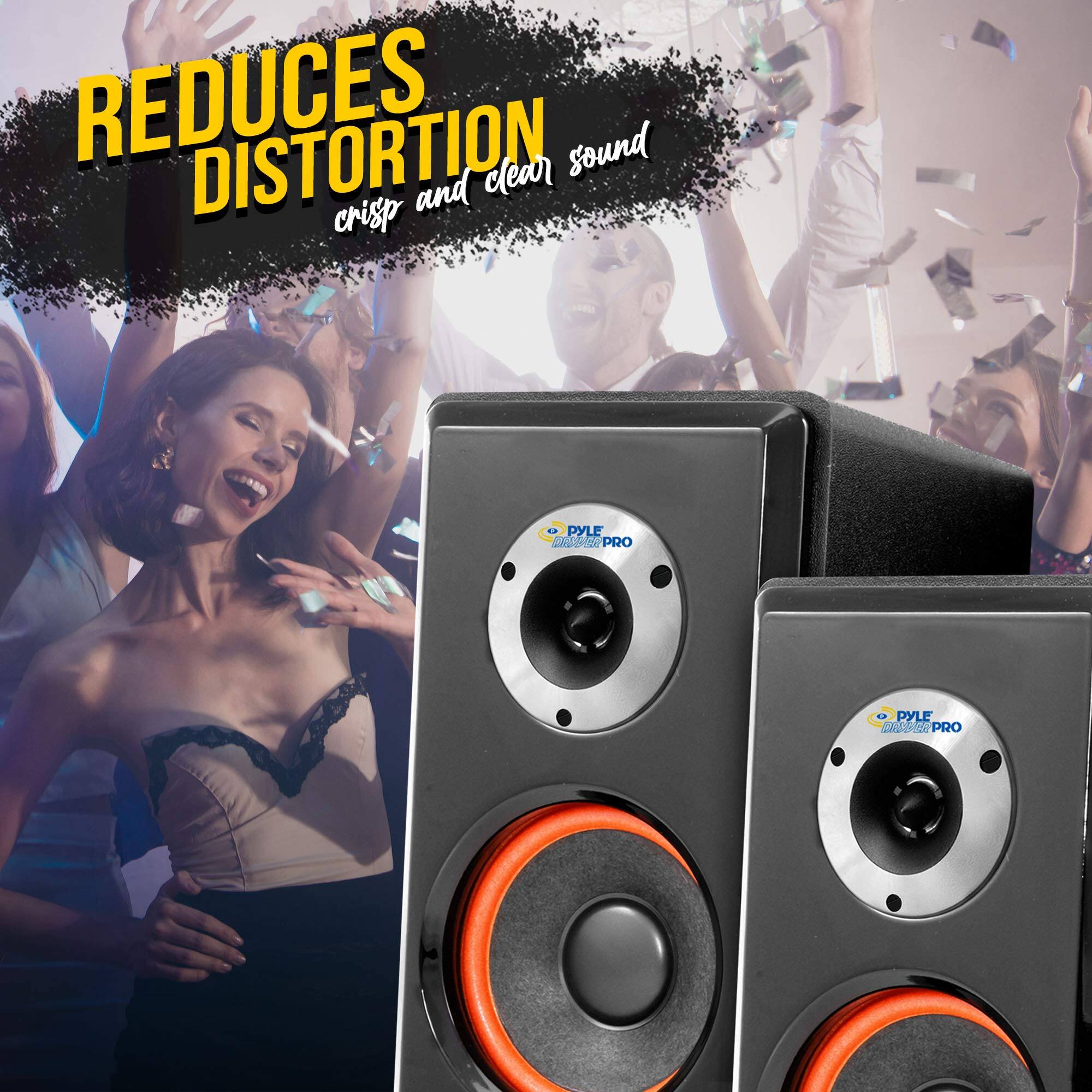 REDUCES DISTORTION  
crisp and clear sound  

PYLE SAE PRO  
PYLE CAAGR PRO