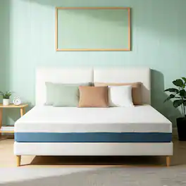 Anysun - 10-Inch King Mattress – Copper-Infused, Double-Perforated, 7-Zone, Adjustable Bed-Friendly - White