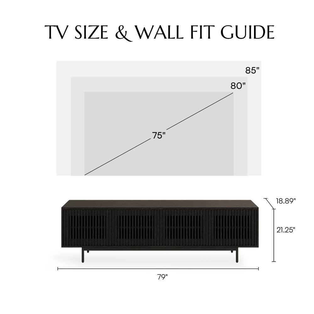 TV SIZE & WALL FIT GUIDE

85" 80" 75" 18.89" 21.25" 79"