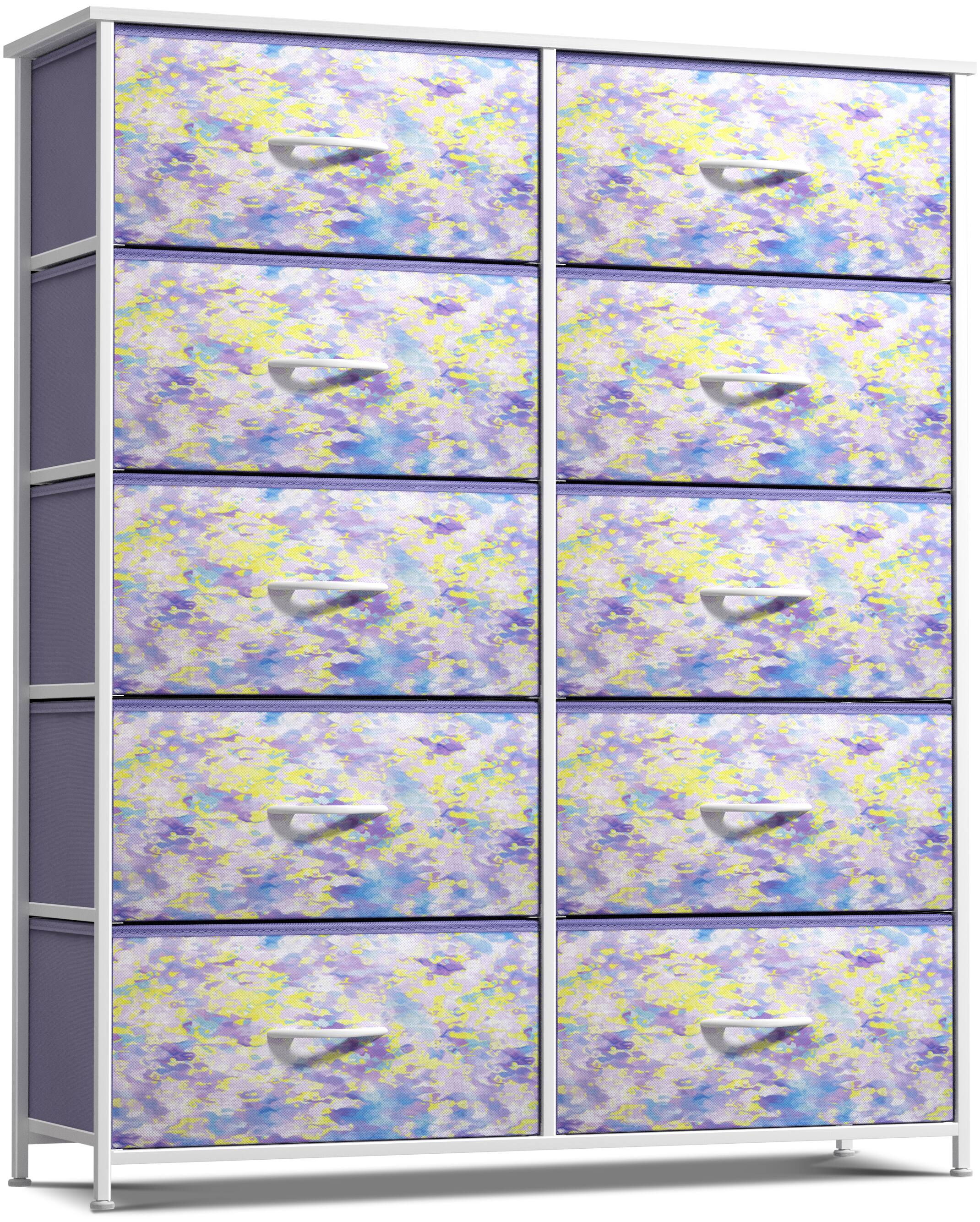 Tie dye yellow and purple