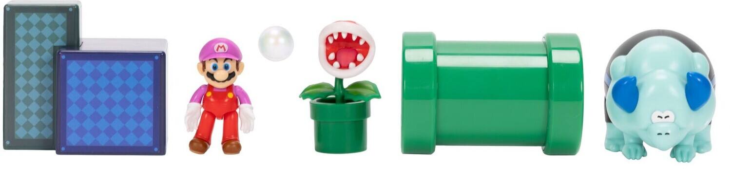 Alt View 3. Jakks Pacific - Super Mario - 2.5" Wonder Diorama Set   - COLLECTIBLES - Multicolor.