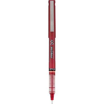 Alt View 1. Pilot -  Precise V7 Rollerball Pens, Fine Point, Dozen  - Red Ink.