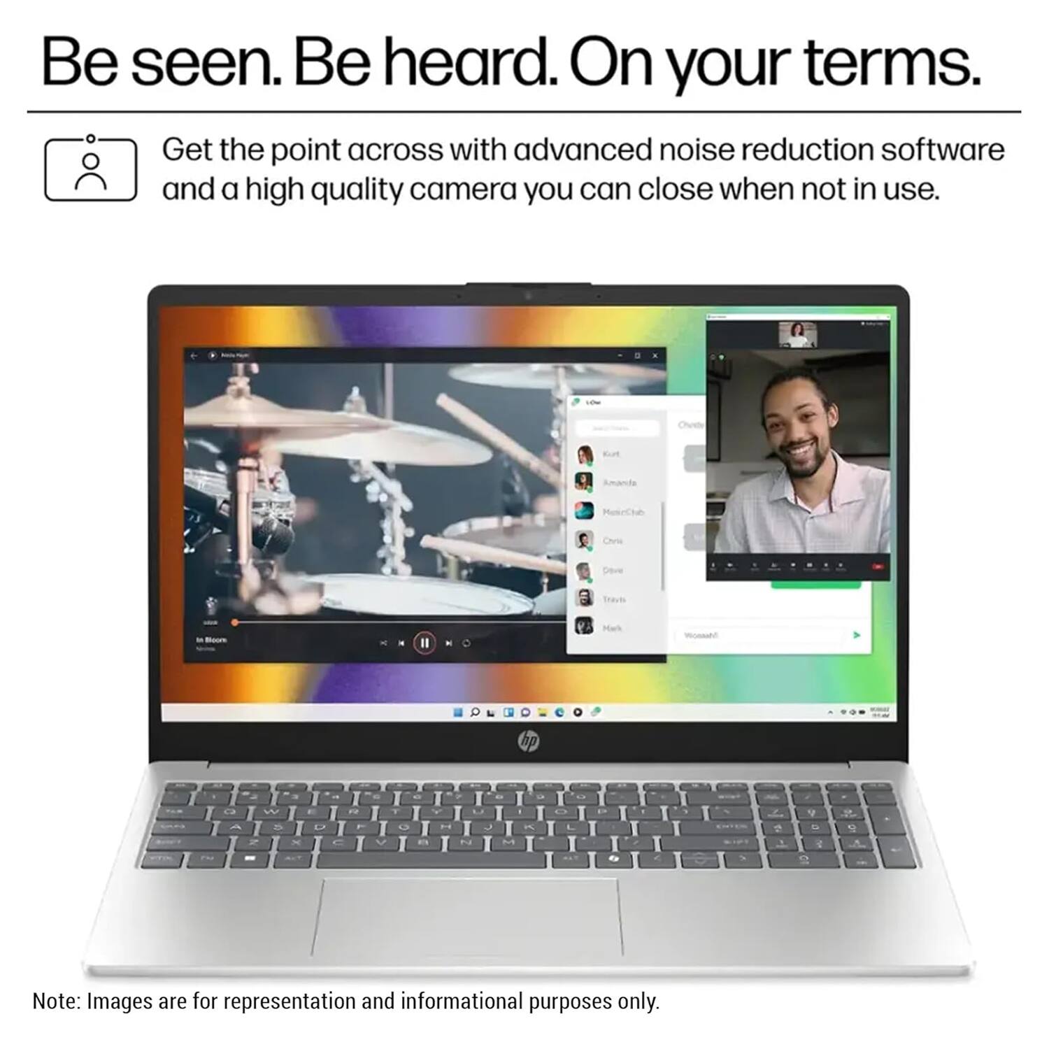 HP 15 Laptop 15.6 FHD (Intel i7 1355U, 16GB DDR4, 512GB PCIe SSD