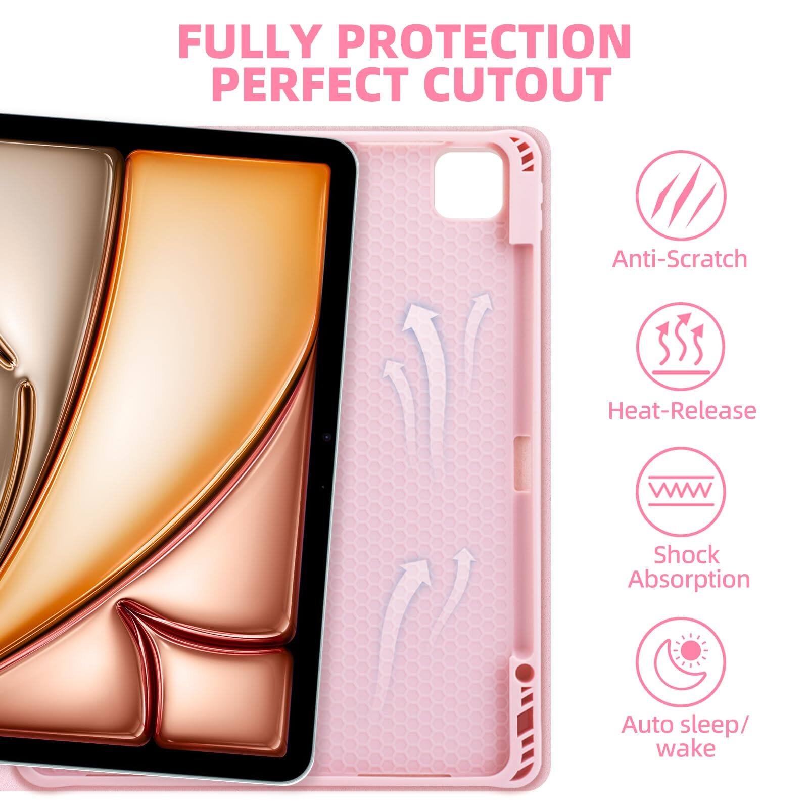 FULLY PROTECTION  
PERFECT CUTOUT  

- Anti-Scratch  
- Heat-Release  
- Shock Absorption  
- Auto sleep/wake