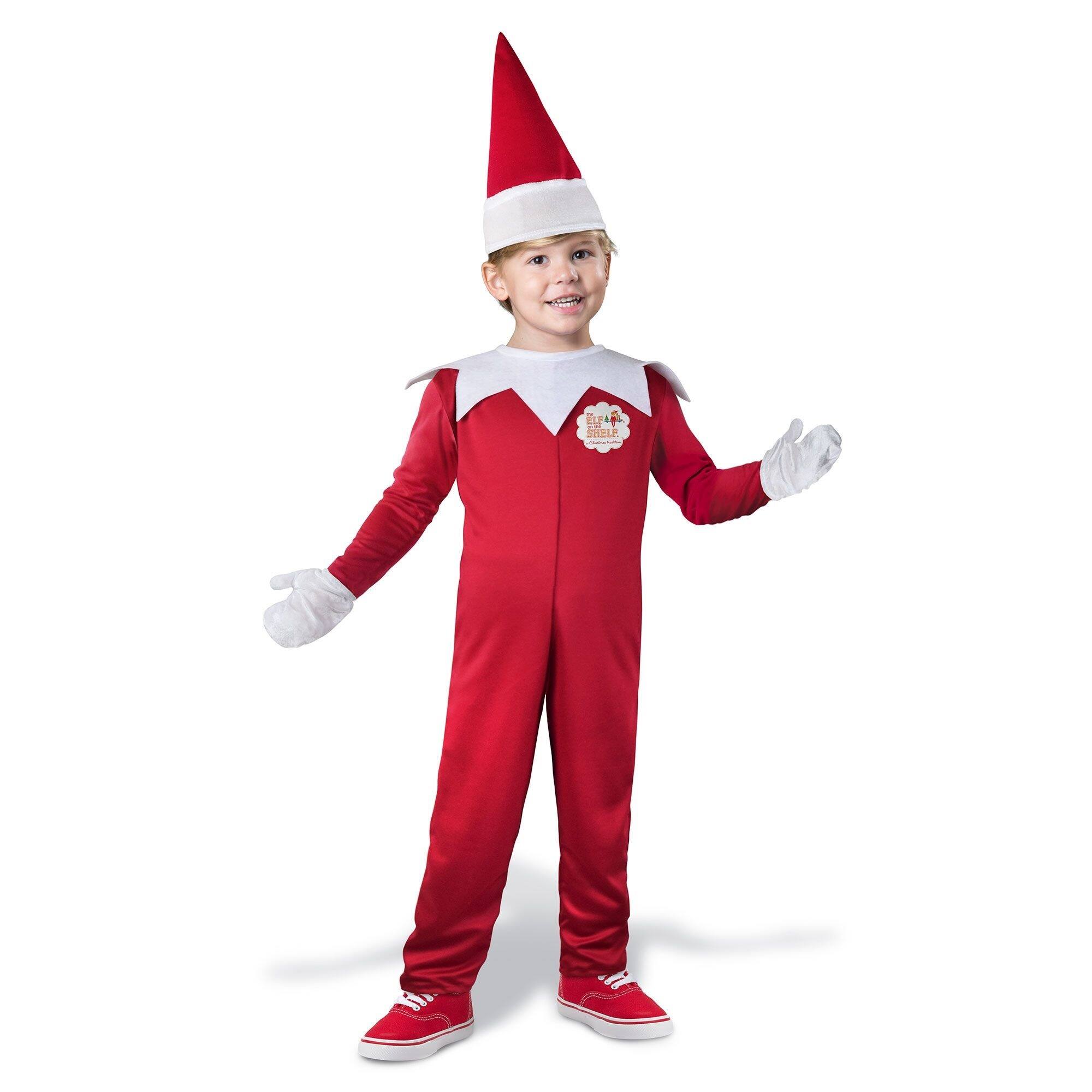 Alt View 1. Fun World - The Elf on the Shelf Toddler Christmas Costume - Medium, 4T - Red.