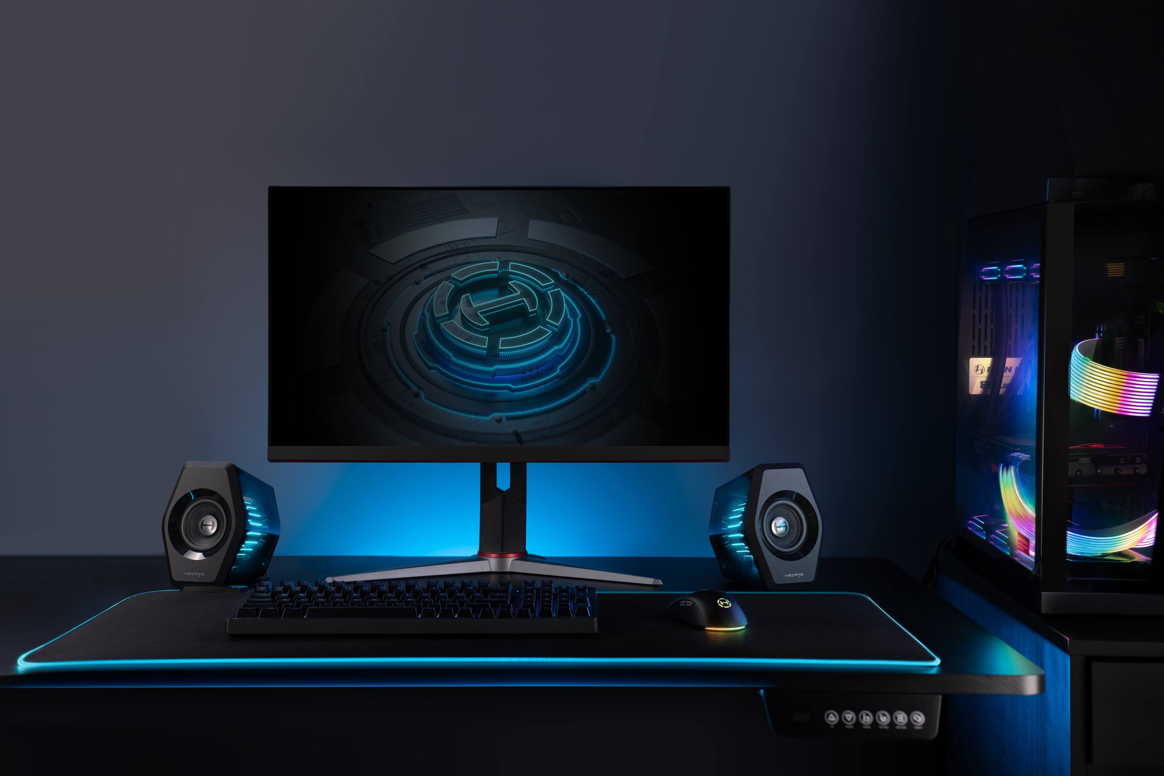 Alt View 15. Edifier - G2000 Pro 2.0 Bluetooth Gaming Speakers with RGB Lighting (2-Piece) - Black.