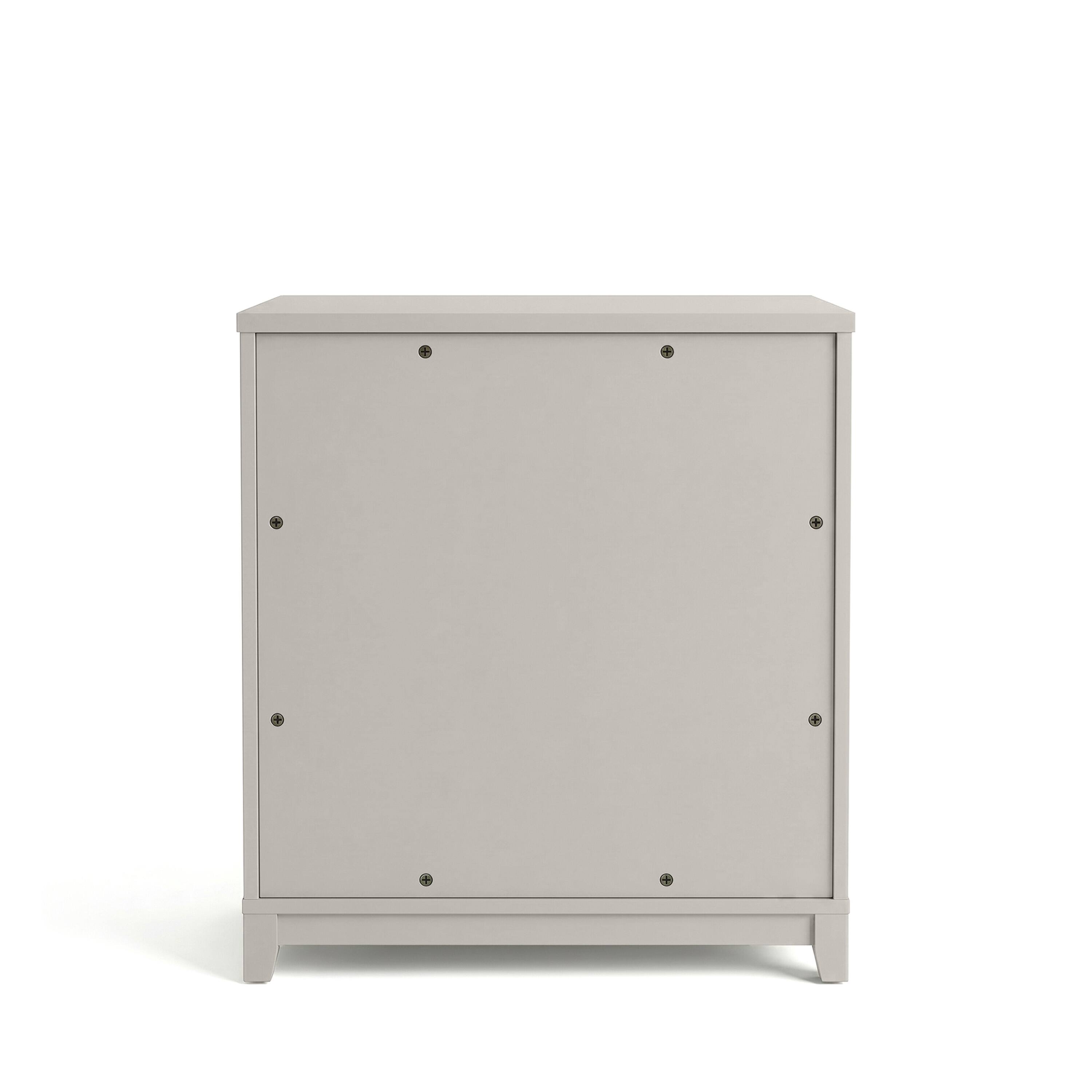 Alt View 10. Martha Stewart - Lily Pond Modular Storage Cabinet with Adjustable Shelf, Soft-Close Doors, Premium Hardware, Solid Wood Frame and Legs - Sharkey Gray/Brushed Stainless Steel Hardware.