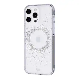 Tech21 - Evo Sparkle Case MagSafe for Apple iPhone 16 Pro Max - Clear/Silver