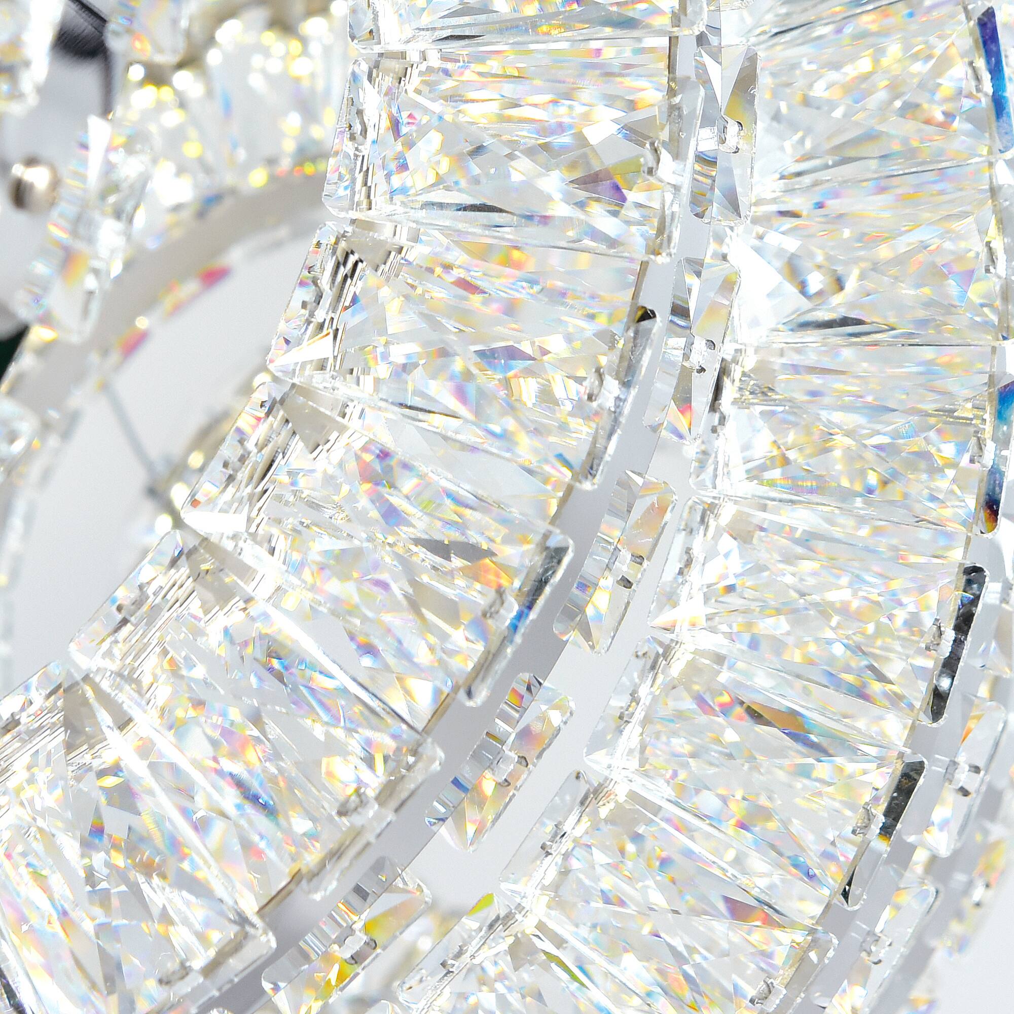 Back. CWI Lighting - Celina LED Chandelier With Chrome Finish - Chrome.