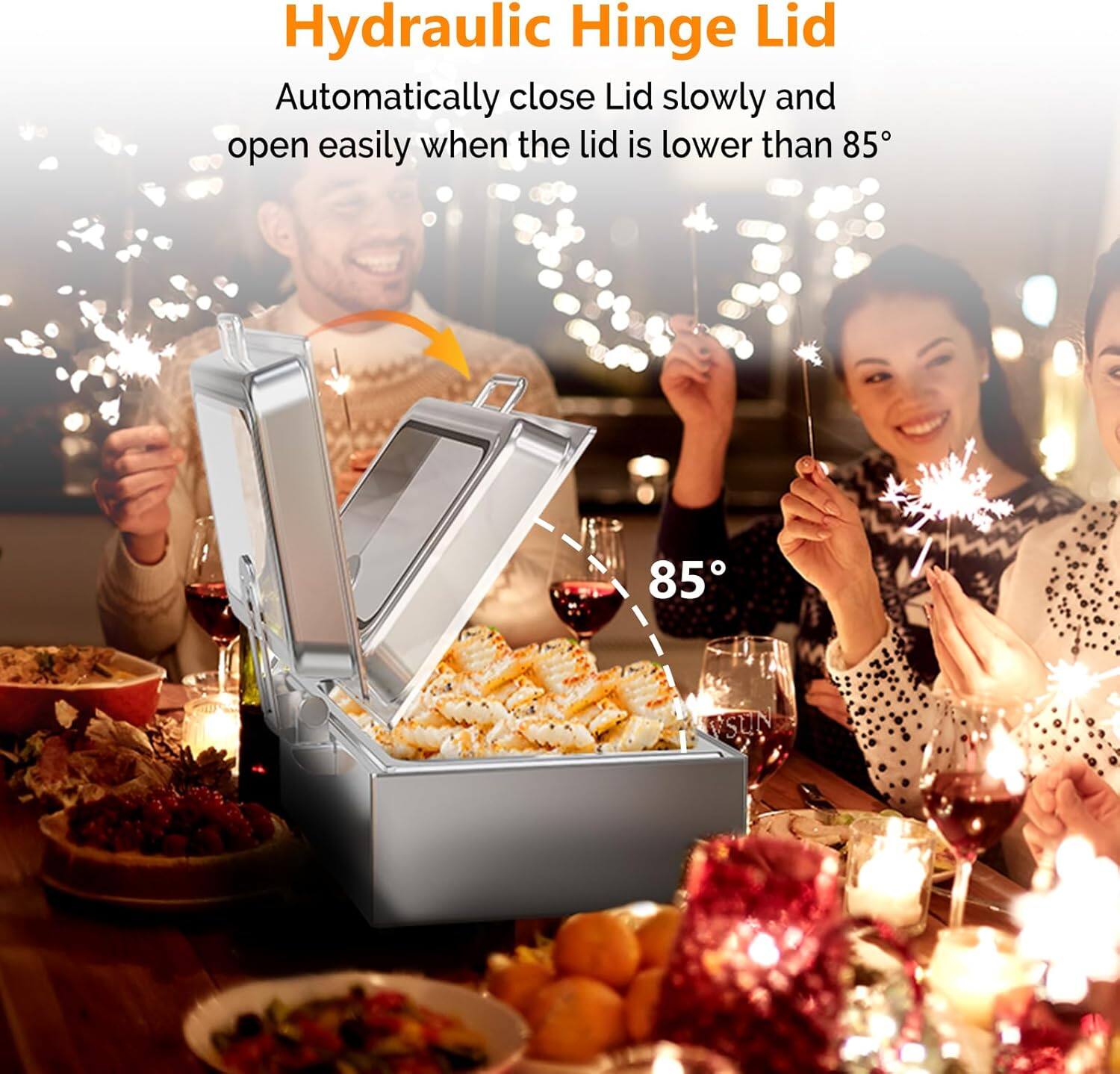 Hydraulic Hinge Lid

Automatically close Lid slowly and open easily when the lid is lower than 85°