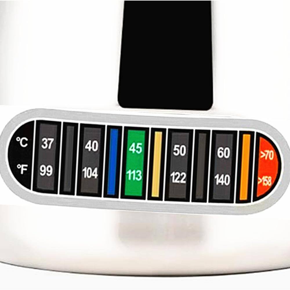 C F  
37 99  
40 104  
45 113  
50 122  
60 140  
>70 >158