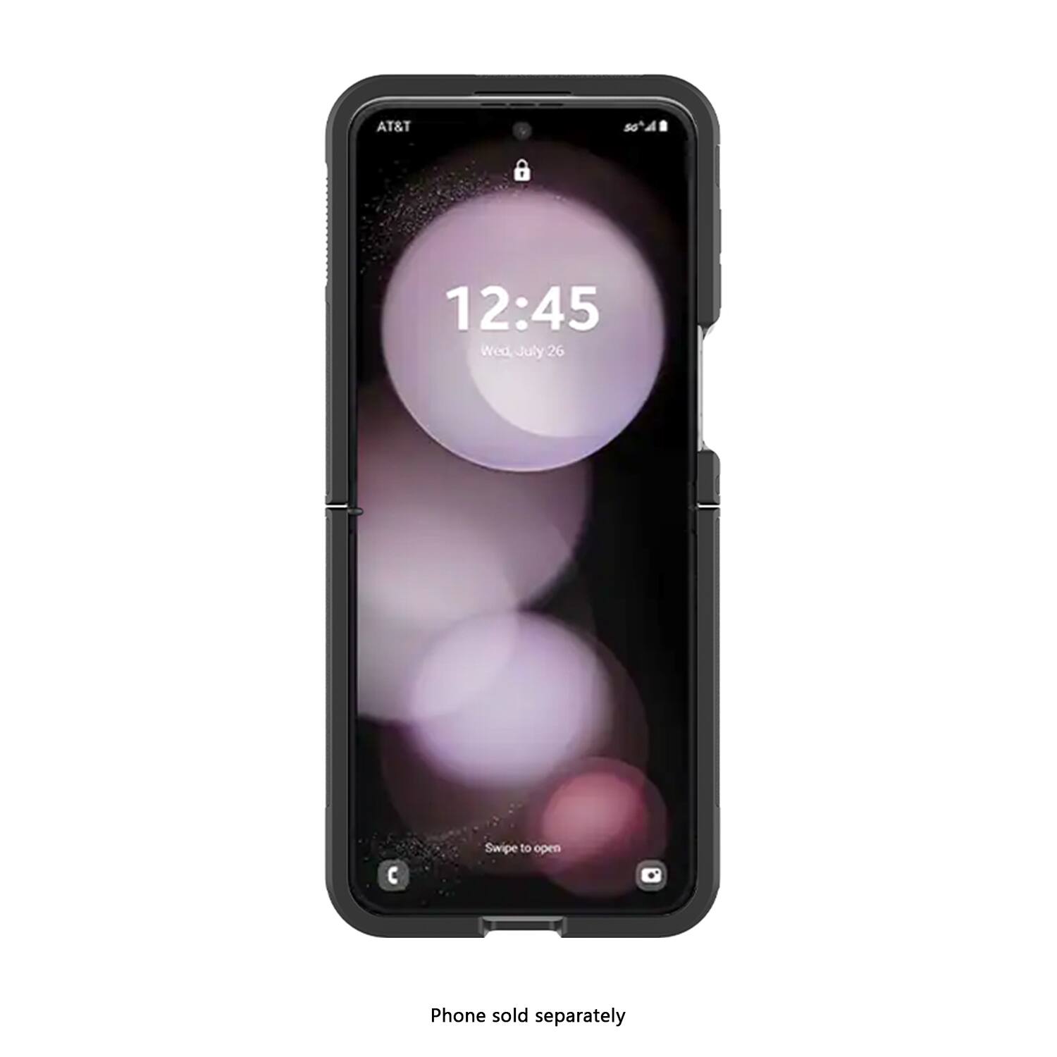 AT&T  
12:45  
Wed July 26  
Swipe to open  
Phone sold separately