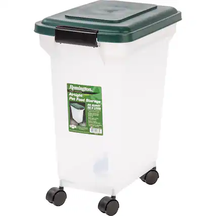Remington. FOOD STORAGE Airtight Pet Food Storage 28 QUART 28.5 LITER