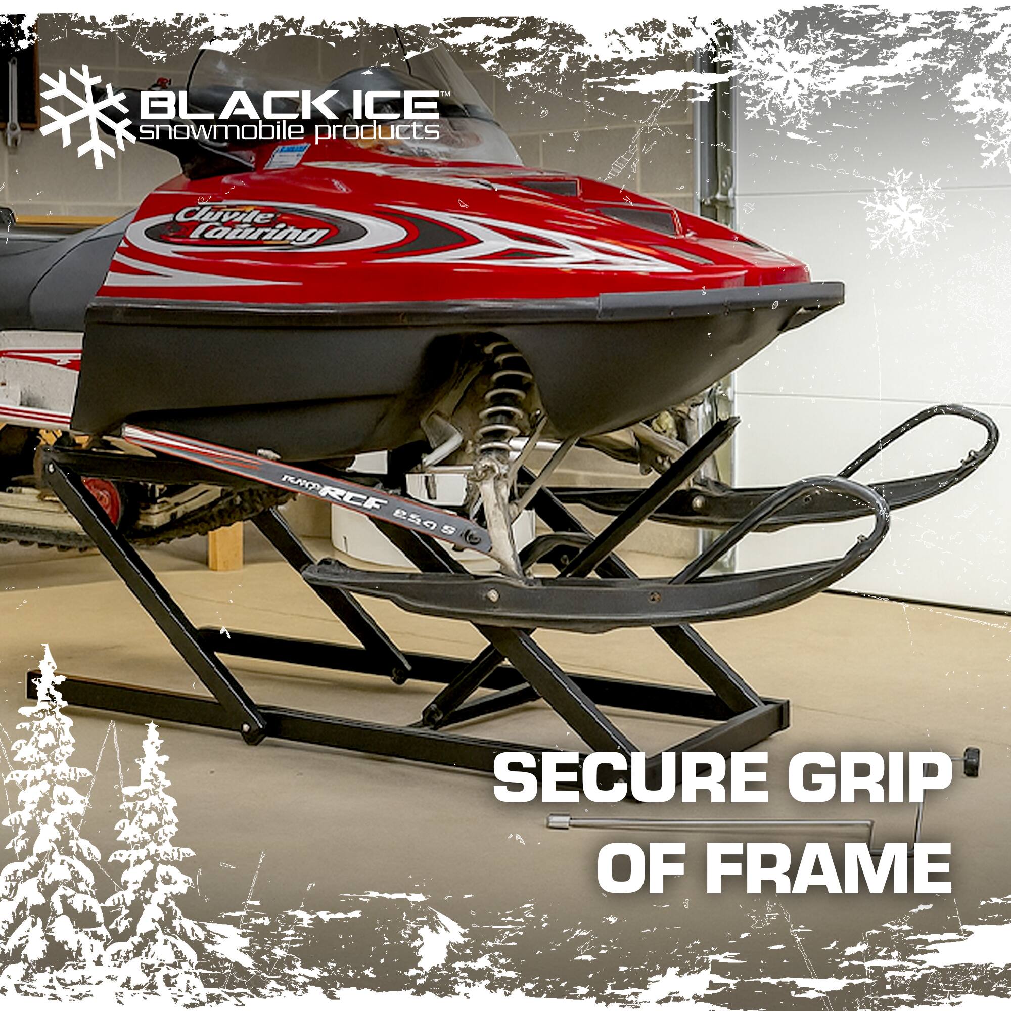 BLACK ICE snowmobile products

Cluvile Cauring

TUKPRCF eso S

SECURE GRIP OF FRAME