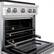 Alt View 12. ZLINE - 30 in. Wide 4 Burner 4.2 cu. ft. Freestanding Paramount Dual Fuel Range with DuoPro Cooktop and Convection Oven - Stainless Steel.